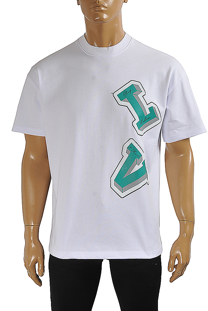 LOUIS VUITTON men's monogram print t-shirt 20