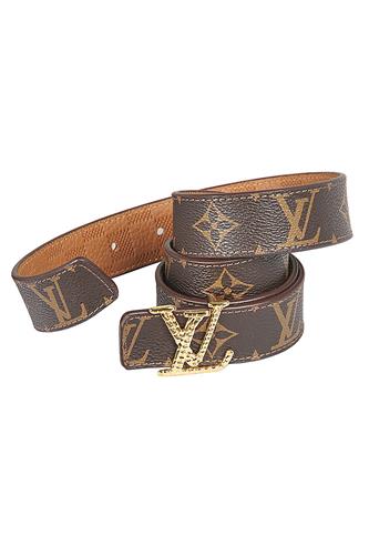 LOUIS VUITTON Leather Women Reversible Belt 90 - Click Image to Close