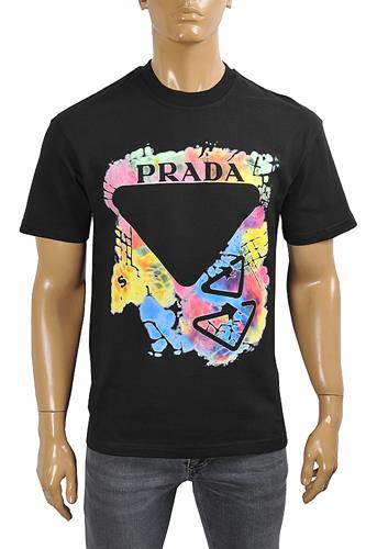 PRADA Men's t-shirt with front logo print 119 - Click Image to Close