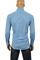Mens Designer Clothes | ARMANI JEANS Men's Button Up Dress Shirt In Blue #233 View 2