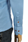 Mens Designer Clothes | ARMANI JEANS Men's Button Up Dress Shirt In Blue #233 View 6
