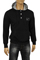 Mens Designer Clothes | EMPORIO ARMANI Men's Cotton Hoodie in Black #165 View 1
