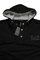 Mens Designer Clothes | EMPORIO ARMANI Men's Cotton Hoodie in Black #165 View 8