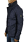 Mens Designer Clothes | ARMANI JEANS Men's Button Up Jacket in Navy Blue #118 View 3