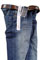 Mens Designer Clothes | EMPORIO ARMANI Mens Washed Jeans With Belt #96 View 4