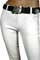 Womens Designer Clothes | EMPORIO ARMANI LADY'S SUMMER Jeans-Pants WITH BELT #56 View 3