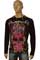 Mens Designer Clothes | CHRISTIAN AUDIGIER Multi Print Lonng Sleeve Tee #35 View 2