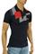 Mens Designer Clothes | HUGO BOSS Mens Navy Blue Polo Shirt #56 View 4