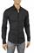 Mens Designer Clothes | BURBERRY Men's Long Sleeve Dress Shirt In Black 246 View 1