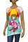 Womens Designer Clothes | CHRISTIAN AUDIGIER Multi Print Short Sleeve Tunic #82 View 1