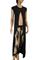 Womens Designer Clothes | ROBERTO CAVALLI long sleeveless knitted dress/cover with opening View 4