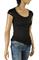 Womens Designer Clothes | ROBERTO CAVALLI Ladies Short Sleeve Top #0156 View 3