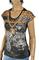 Womens Designer Clothes | ROBERTO CAVALLI Ladies Short Sleeve Top #162 View 1