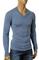 Mens Designer Clothes | DOLCE & GABBANA Men's V-Neck Knit Fitted Sweater #230 View 1