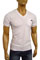 Mens Designer Clothes | DOLCE & GABBANA Mens V-Neck Short Sleeve Tee #112 View 2