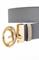 Mens Designer Clothes | FENDI reversible men's leather belt 61 View 4