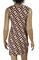 Womens Designer Clothes | FENDI sleeveless dress with logo print 29 View 3