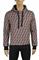 Mens Designer Clothes | FENDI FF men's cotton hoodie with print logo 55 View 1