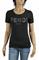 Womens Designer Clothes | FENDI women's cotton T-shirt with front logo appliquÃ© 40 View 1