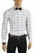 Mens Designer Clothes | GUCCI Men's Dress shirt with bee print in white color 392 View 4