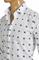 Mens Designer Clothes | GUCCI Men's Dress shirt with bee print in white color 392 View 5