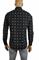 Mens Designer Clothes | GUCCI Men's Dress shirt with bee print in black color 393 View 3