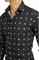 Mens Designer Clothes | GUCCI Men's Dress shirt with bee print in black color 393 View 4