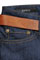 Mens Designer Clothes | GUCCI Men's Classic Blue Denim Jeans With Belt #63 View 5
