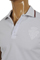 Mens Designer Clothes | GUCCI Men's Cotton Polo Shirt In White #294 View 3