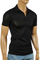 Mens Designer Clothes | GUCCI Men's Cotton Polo Shirt In Black #296 View 1