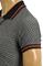 Mens Designer Clothes | GUCCI Men's Cotton Polo Shirt In Gray #320 View 4