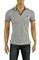 Mens Designer Clothes | GUCCI Men's Cotton Polo Shirt In Gray #321 View 2