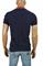 Mens Designer Clothes | GUCCI men's cotton polo with GUCCI stripe navy blue color #388 View 3