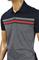 Mens Designer Clothes | GUCCI men's polo with red and green stripe 40 View 5