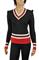 Womens Designer Clothes | GUCCI Women's V-Neck Knit Sweater #100 View 1
