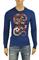 Mens Designer Clothes | GUCCI Men's Stripe Fitted Knit Sweater #101 View 1