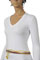 Womens Designer Clothes | GUCCI Ladies Long Sleeve V-Neck Top #196 View 3