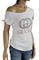 Womens Designer Clothes | GUCCI women's t-shirt with GG logo appliquÃ© 265 View 3