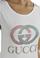 Womens Designer Clothes | GUCCI women's t-shirt with GG logo appliquÃ© 265 View 5