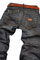 Mens Designer Clothes | PRADA Mens Crinkled Jeans With Belt #11 View 5