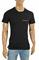 Mens Designer Clothes | PRADA Men's cotton t-shirt with front logo appliquÃ© 109 View 1