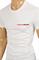 Mens Designer Clothes | PRADA Men's cotton t-shirt with front logo appliquÃ© 110 View 3