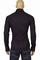 Mens Designer Clothes | VERSACE Men's Dress Shirt In Black #133 View 2