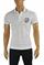 Mens Designer Clothes | VERSACE JEANS men's polo shirt with front embroidery #173 View 1