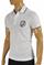 Mens Designer Clothes | VERSACE JEANS men's polo shirt with front embroidery #173 View 3