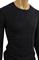 Mens Designer Clothes | VERSACE Men's Round Neck Sweater In Navy Blue #20 View 5