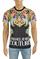 Mens Designer Clothes | VERSACE Men's Multicolor Print Tee 127 View 1