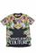 Mens Designer Clothes | VERSACE Men's Multicolor Print Tee 127 View 3