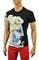 Mens Designer Clothes | VERSACE Men's Short Sleeve Tee #88 View 5