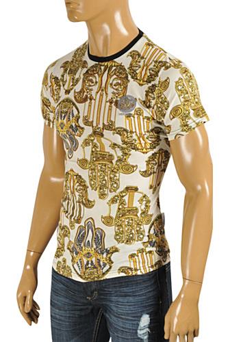 VERSACE Men's V-Neck Polo-Collar Shirt #101 - Click Image to Close